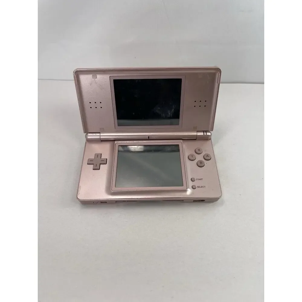 Nintendo DS Lite Pink Rose Gold Handheld Console Tested